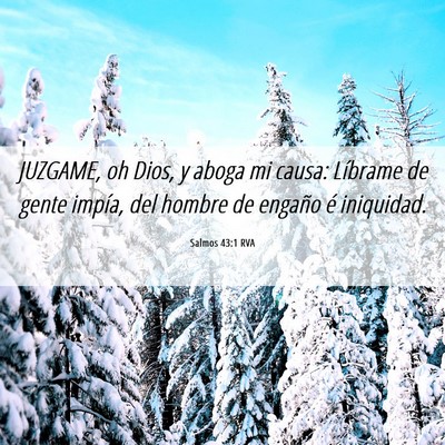 Picture 06 - Salmos 43:1 RVA - JUZGAME, oh Dios, y aboga mi causa: Líbrame de - Bible Verse Picture