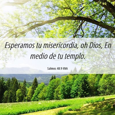Picture 06 - Salmos 48:9 RVA - Esperamos tu misericordia, oh Dios, En medio de - Bible Verse Picture