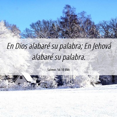 Picture 06 - Salmos 56:10 RVA - En Dios alabaré su palabra; En Jehová alabaré - Bible Verse Picture