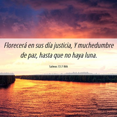 Picture 06 - Salmos 72:7 RVA - Florecerá en sus día justicia, Y muchedumbre de - Bible Verse Picture