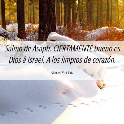 Picture 06 - Salmos 73:1 RVA - Salmo de Asaph. CIERTAMENTE bueno es Dios á - Bible Verse Picture