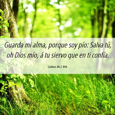 Picture 06 - Salmos 86:2 RVA - Guarda mi alma, porque soy pío: Salva tú, oh - Bible Verse Picture