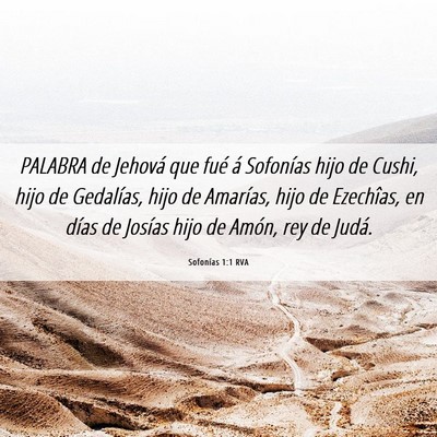Picture 06 - Sofonías 1:1 RVA - PALABRA de Jehová que fué á Sofonías hijo de - Bible Verse Picture