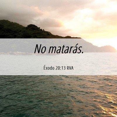 Picture 06 - Éxodo 20:13 RVA - No - Bible Verse Picture
