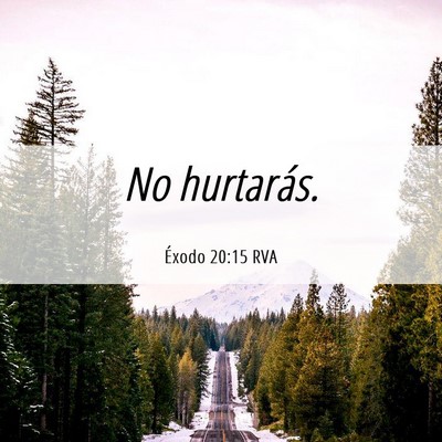 Picture 06 - Éxodo 20:15 RVA - No - Bible Verse Picture