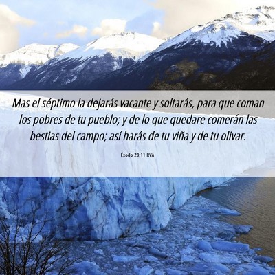 Picture 06 - Éxodo 23:11 RVA - Mas el séptimo la dejarás vacante y soltarás, - Bible Verse Picture