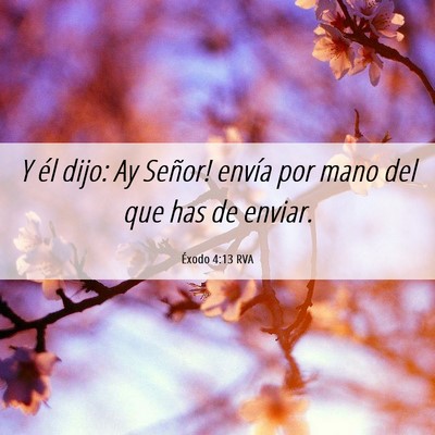 Picture 06 - Éxodo 4:13 RVA - Y él dijo: ­Ay Señor! envía por mano del que - Bible Verse Picture