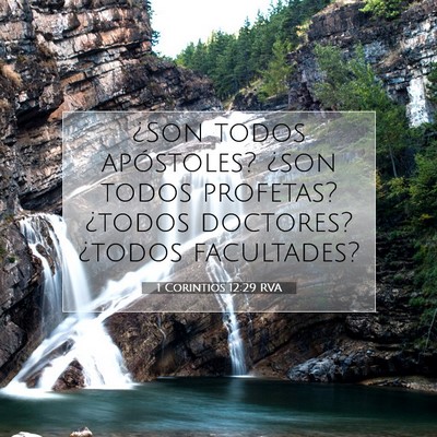 Picture 07 - 1 Corintios 12:29 RVA - ¿Son todos apóstoles? ¿son todos profetas? - Bible Verse Picture