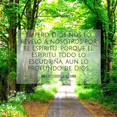 Picture 07 - 1 Corintios 2:10 RVA - Empero Dios nos lo reveló á nosotros por el - Bible Verse Picture