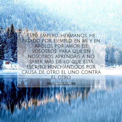 Picture 07 - 1 Corintios 4:6 RVA - Esto empero, hermanos, he pasado por ejemplo en - Bible Verse Picture