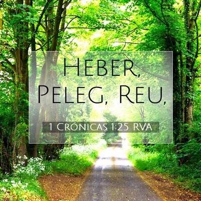 Picture 07 - 1 Crónicas 1:25 RVA - Heber, Peleg, - Bible Verse Picture