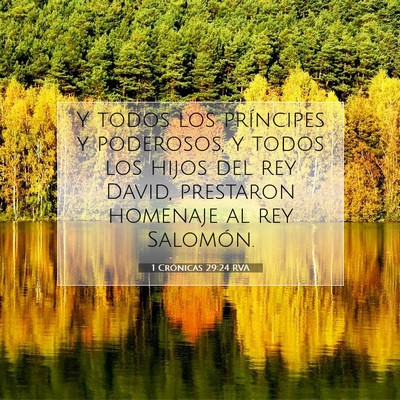 Picture 07 - 1 Crónicas 29:24 RVA - Y todos los príncipes y poderosos, y todos los - Bible Verse Picture