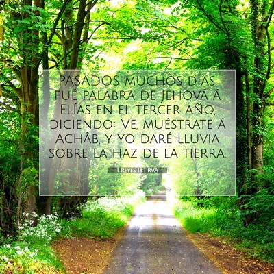Picture 07 - 1 Reyes 18:1 RVA - PASADOS muchos días, fué palabra de Jehová á - Bible Verse Picture
