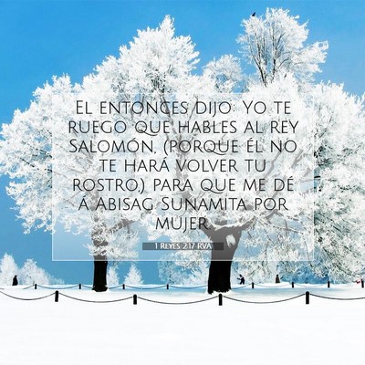 Picture 07 - 1 Reyes 2:17 RVA - El entonces dijo: Yo te ruego que hables al rey - Bible Verse Picture