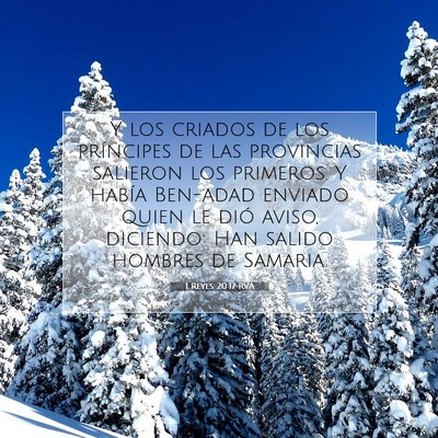 Picture 07 - 1 Reyes 20:17 RVA - Y los criados de los príncipes de las provincias - Bible Verse Picture
