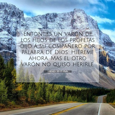Picture 07 - 1 Reyes 20:35 RVA - Entonces un varón de los hijos de los profetas - Bible Verse Picture