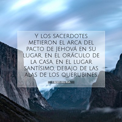 Picture 07 - 1 Reyes 8:6 RVA - Y los sacerdotes metieron el arca del pacto de - Bible Verse Picture