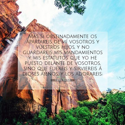 Picture 07 - 1 Reyes 9:6 RVA - Mas si obstinadamente os apartareis de mí - Bible Verse Picture