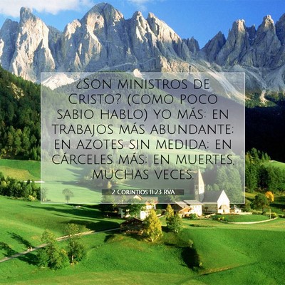 Picture 07 - 2 Corintios 11:23 RVA - ¿Son ministros de Cristo? (como poco sabio - Bible Verse Picture