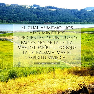 Picture 07 - 2 Corintios 3:6 RVA - El cual asimismo nos hizo ministros suficientes - Bible Verse Picture