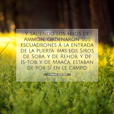 Picture 07 - 2 Samuel 10:8 RVA - Y saliendo los hijos de Ammón, ordenaron sus - Bible Verse Picture