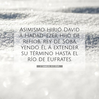 Picture 07 - 2 Samuel 8:3 RVA - Asimismo hirió David á Hadad-ezer hijo de - Bible Verse Picture