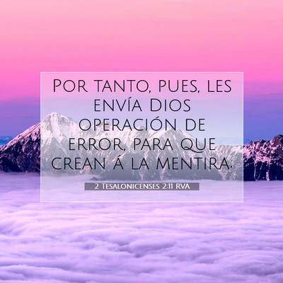Picture 07 - 2 Tesalonicenses 2:11 RVA - Por tanto, pues, les envía Dios operación de - Bible Verse Picture
