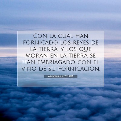 Picture 07 - Apocalipsis 17:2 RVA - Con la cual han fornicado los reyes de la tierra, - Bible Verse Picture