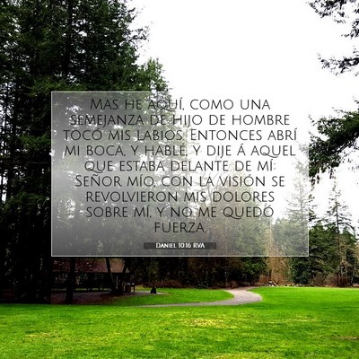 Picture 07 - Daniel 10:16 RVA - Mas he aquí, como una semejanza de hijo de - Bible Verse Picture