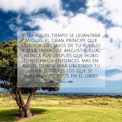 Picture 07 - Daniel 12:1 RVA - Y EN aquel tiempo se levantará Miguel, el gran - Bible Verse Picture