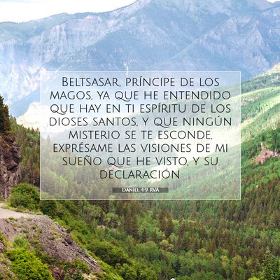 Picture 07 - Daniel 4:9 RVA - Beltsasar, príncipe de los magos, ya que he - Bible Verse Picture