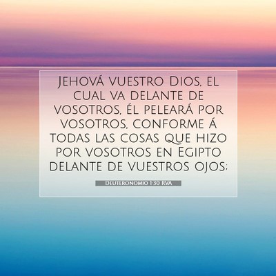 Picture 07 - Deuteronomio 1:30 RVA - Jehová vuestro Dios, el cual va delante de - Bible Verse Picture