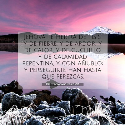 Picture 07 - Deuteronomio 28:22 RVA - Jehová te herirá de tisis, y de fiebre, y de - Bible Verse Picture