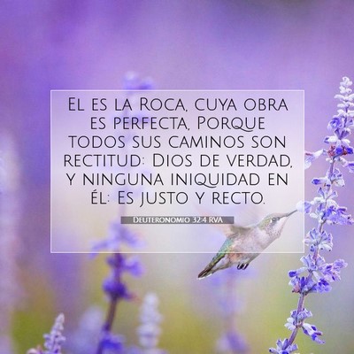 Picture 07 - Deuteronomio 32:4 RVA - El es la Roca, cuya obra es perfecta, Porque - Bible Verse Picture
