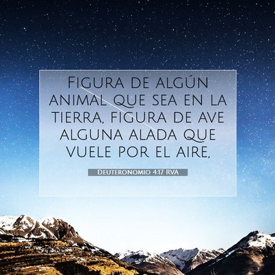 Picture 07 - Deuteronomio 4:17 RVA - Figura de algún animal que sea en la tierra, - Bible Verse Picture