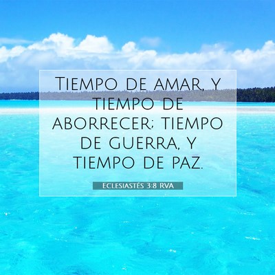 Picture 07 - Eclesiastés 3:8 RVA - Tiempo de amar, y tiempo de aborrecer; tiempo de - Bible Verse Picture