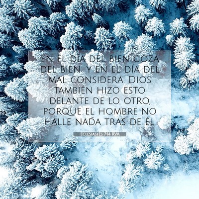 Picture 07 - Eclesiastés 7:14 RVA - En el día del bien goza del bien; y en el día - Bible Verse Picture