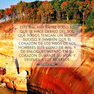 Picture 07 - Eclesiastés 9:3 RVA - Este mal hay entre todo lo que se hace debajo del - Bible Verse Picture