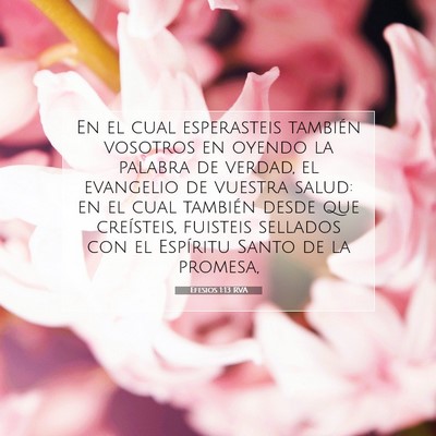Picture 07 - Efesios 1:13 RVA - En el cual esperasteis también vosotros en - Bible Verse Picture