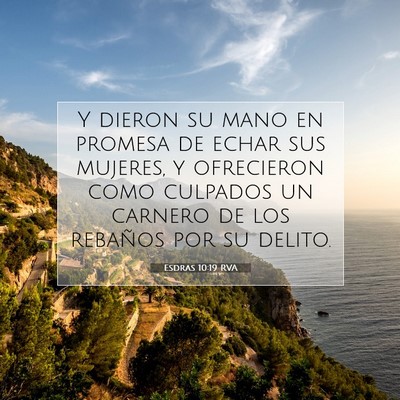 Picture 07 - Esdras 10:19 RVA - Y dieron su mano en promesa de echar sus mujeres, - Bible Verse Picture