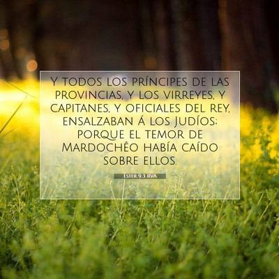 Picture 07 - Ester 9:3 RVA - Y todos los príncipes de las provincias, y los - Bible Verse Picture