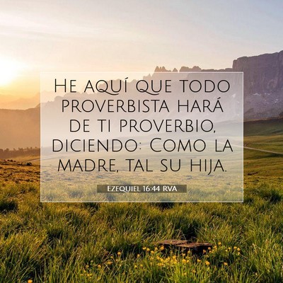 Picture 07 - Ezequiel 16:44 RVA - He aquí que todo proverbista hará de ti - Bible Verse Picture