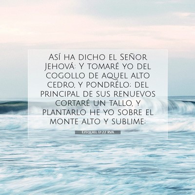 Picture 07 - Ezequiel 17:22 RVA - Así ha dicho el Señor Jehová: Y tomaré yo del - Bible Verse Picture