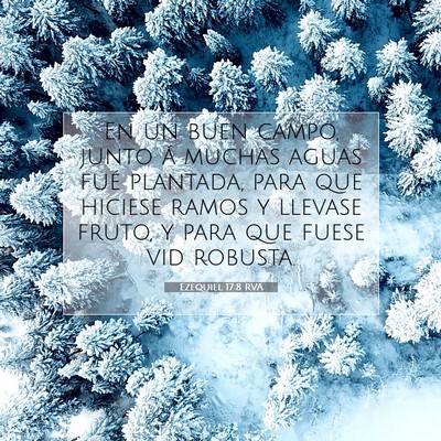 Picture 07 - Ezequiel 17:8 RVA - En un buen campo, junto á muchas aguas fué - Bible Verse Picture