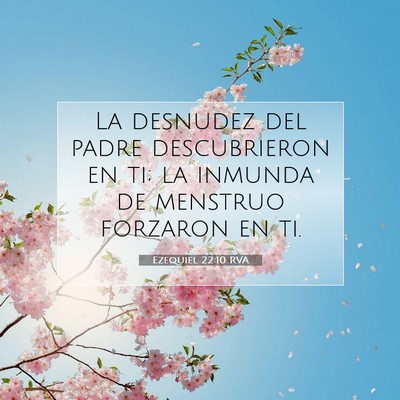Picture 07 - Ezequiel 22:10 RVA - La desnudez del padre descubrieron en ti; la - Bible Verse Picture