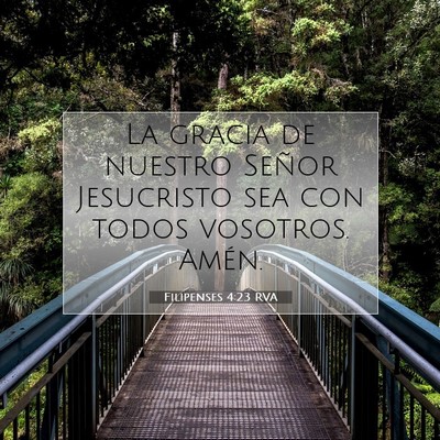 Picture 07 - Filipenses 4:23 RVA - La gracia de nuestro Señor Jesucristo sea con - Bible Verse Picture