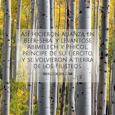 Picture 07 - Génesis 21:32 RVA - Así hicieron alianza en Beer-seba: y levantóse - Bible Verse Picture