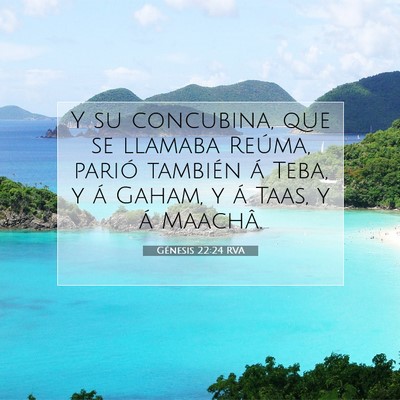 Picture 07 - Génesis 22:24 RVA - Y su concubina, que se llamaba Reúma, parió - Bible Verse Picture