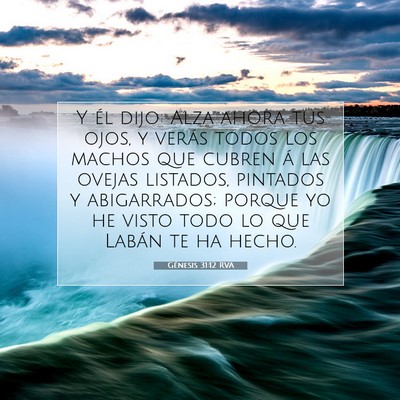 Picture 07 - Génesis 31:12 RVA - Y él dijo: Alza ahora tus ojos, y verás todos - Bible Verse Picture