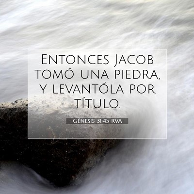 Picture 07 - Génesis 31:45 RVA - Entonces Jacob tomó una piedra, y levantóla por - Bible Verse Picture